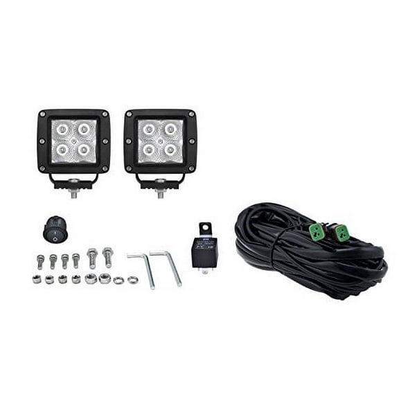 HELLA 357204831 Value Fit Cube Flood Beam Kit (4 LED)