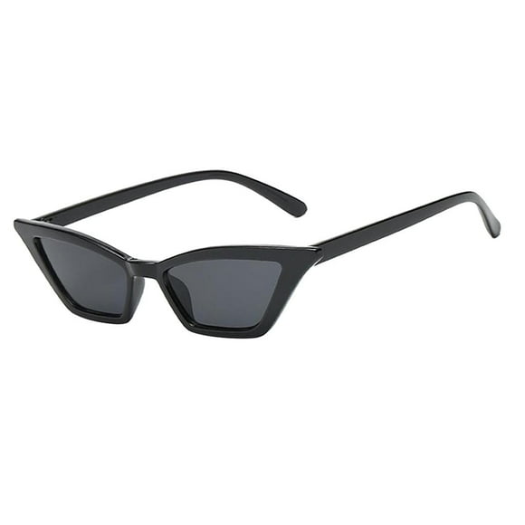 de sol retro para mujer Espejo Tonos Marco de plástico retro negro Colcomx Gafas de sol de ojo de gato vintage