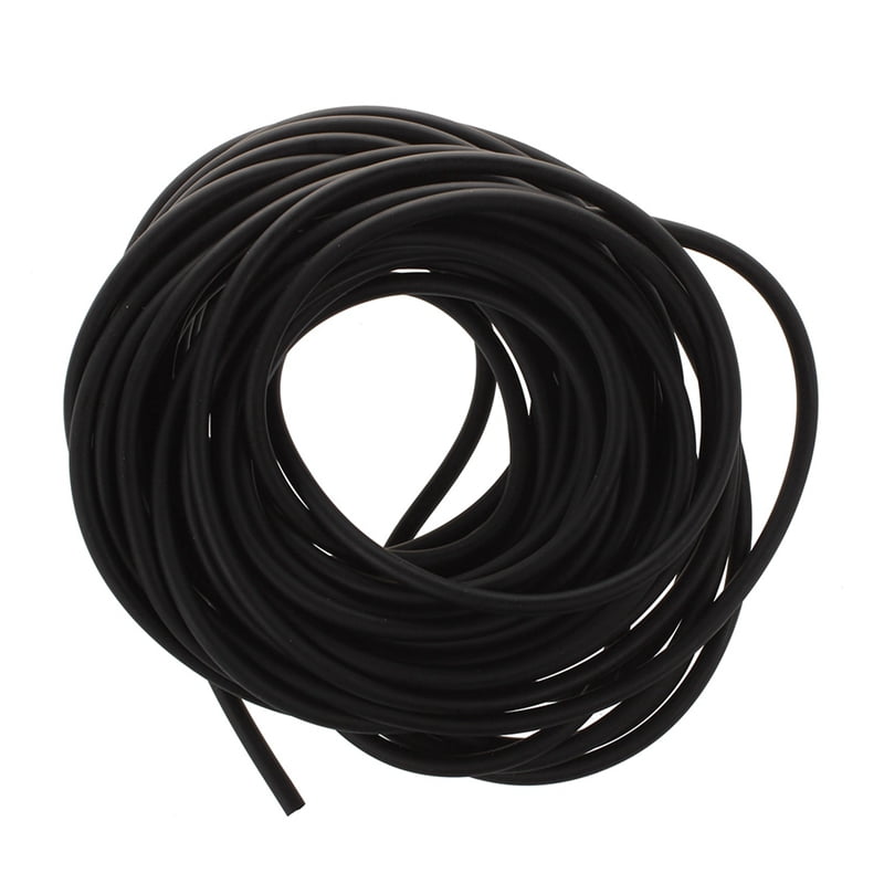 5X Tubing Exercise Rubber Resistance Band Catapult Dub Elastic, Black 10M