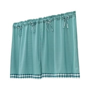 HDWUEN Rustic Curtains Floral Tier Curtains Farmhouse Cafe Small Window Curtains Half Window Curtains for Living Room Bathroom