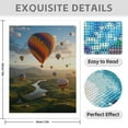 thumbnail image 3 of Diamond Art Kit for Adults, Hot Air Balloons Over Scenic Valley Diamond Painting for Adults Beginners, 5D DIY Diamond Art Painting Kits, Colorful Diamond Painting Craft for Home Decor 12x16, 3 of 7
