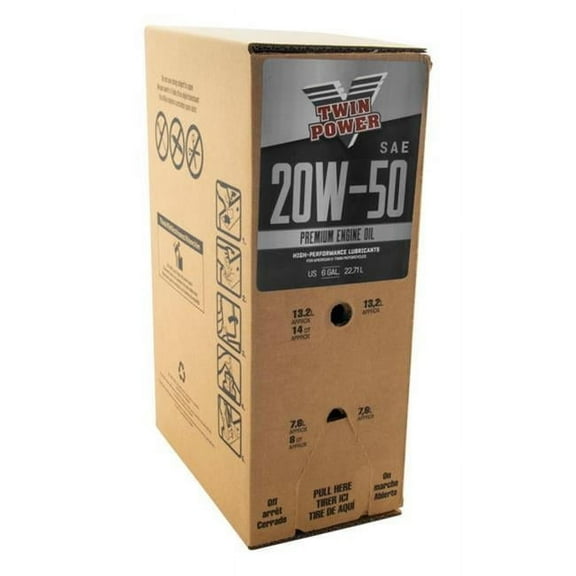 Twin Power 539026 Premium Engine Oil - 20W50 - 6 gal.