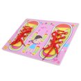 thumbnail image 4 of Threading Teaching Thick Lacing Shoe Toy, Smooth Tying Shoelaces Teaching Aids, Kids For Baby ANGGREK Rosa, 4 of 8