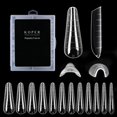 thumbnail image 4 of OUSITAID 120Pcs Dual System Nail Forms Poly UV Gel Finger Extension Artificial Manicure, 4 of 5
