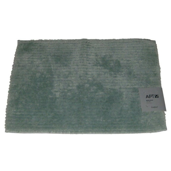 Apt 9 Seaglass Blue Plush Pile Ridge Throw Rug 17x24 Skid Resistant Bath Mat