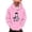 Pink, variant on Kids Dinosaur Hoodie Sweatshirt Long Sleeve Pullover Crewneck Warm Winter Top for Toddler Boys Girls Ages 3-14