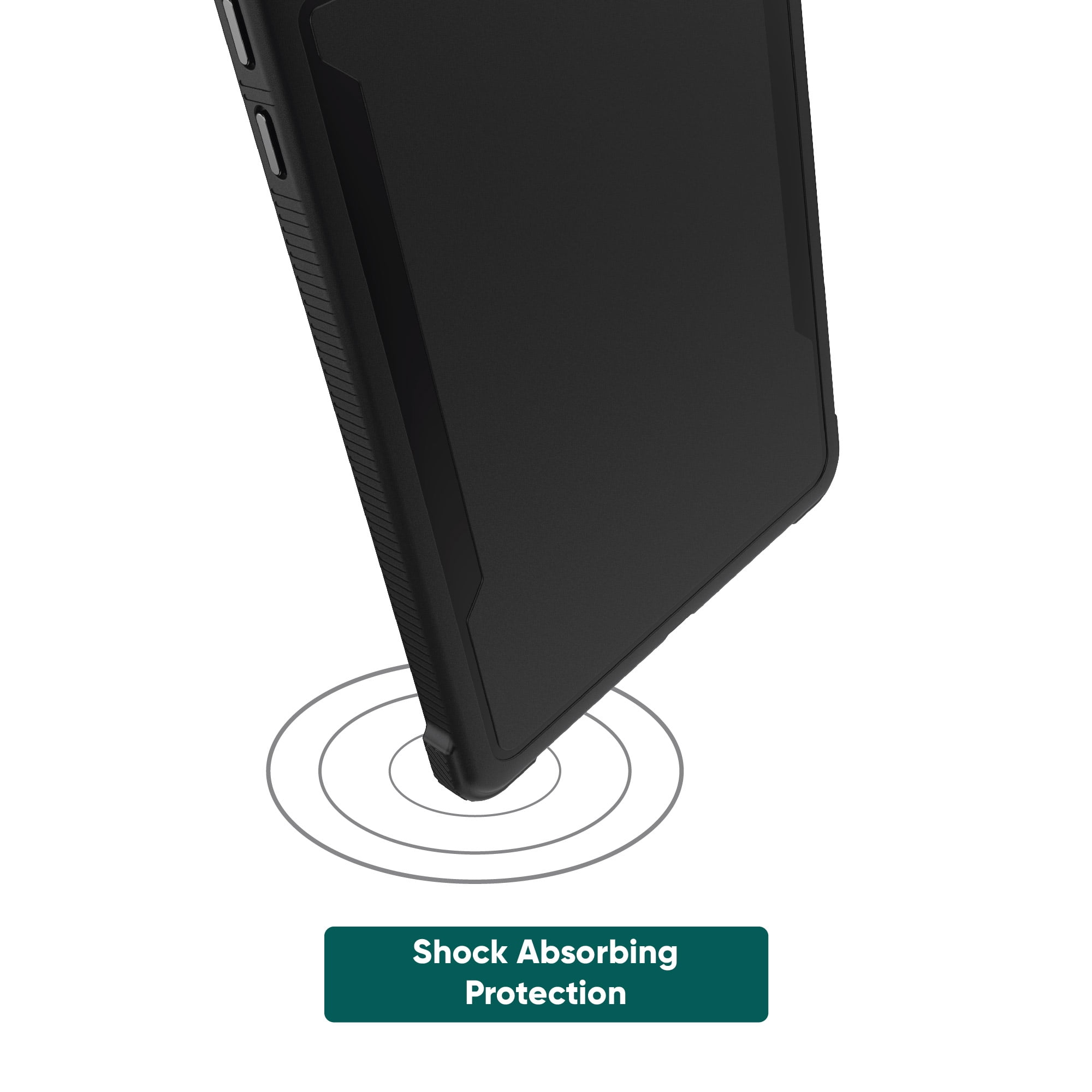 Protective TPU Case With Stand For Onn Pro 8 Android Tablet 2020 Model 100003561 - Black Anti-Slip Cover