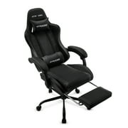 GTRACING Ergonomic GTWD-200 Gaming and Office Chair with Adjustable Pillows and Footrest, Black
