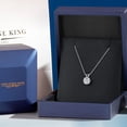 thumbnail image 4 of Gem Stone King 1 Ct Round 14K White Gold IGI Certified Lab Grown Diamond Pendant Necklace | D-E Color | VS1-VS2 Clarity | Gold Necklace for Women | 18 inch Chain, 4 of 6
