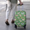 thumbnail image 3 of Cartoon Butterfly Flower Leaf Green Pattern Luggage Cover Fashion Suitcase Cover Baggage Covers Fit 25-28 Inch Luggage (Go Travel), 3 of 5