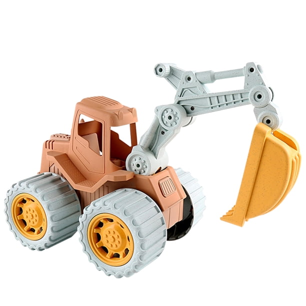 Vehículo educativo de juguete para niños pequeños, excavadora de juguete, modelo de coche de ingeniería, modelo de coche para bebé