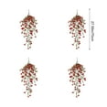 thumbnail image 3 of Twfbrm Pack of 4pcs Artificial Hanging Flowers Plants Plastic Rattan Flower Vines Faux Plant for Indoor Outdoor Home Farmhouse Garden Porch Wall Fence Wedding Party Decor, 3 of 6