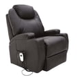 thumbnail image 1 of Sillón Reposet Reclinable Eléctrico Murcia|Vinipiel | Confort de Alta Tecnología | Masaje y USB | Color Café, 1 of 5