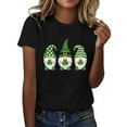 thumbnail image 2 of Baqcunre T Shirts for Women,Fashion Casual Lucky Printed Short Sleeved Tee Shirt Tops,St. Patrick's Day Shirts for Women Womens Tops,Graphic Tees for Women Black S-XXL, 2 of 4