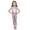 Pink, variant on CAICJ98 Kid Girl Shiny Top and Pants Set 2 Piece Texture Ribbed Metallic Disco Rave Cheer Outfit (Gold,5-6 Years)