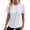 White, variant on HXWCHs Pima Cotton T-shirt Women's Casual Fashion Crew Neck Short Sleeve Pullover top for Everyday Comfort and Style XL Grey
