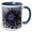 Blue/White, variant on 3drose, Close up Painted Petals on a Lavender Purple Flower, 15oz Mug