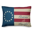 thumbnail image 2 of Creative Products Vintage American Flag 14x20 Spun Poly Pillow, 2 of 3