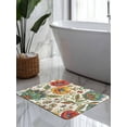 Bohemia Flowers Soft Diatomaceous Earth Mat, Color Vintage Pesley ...