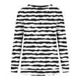 thumbnail image 3 of 2023 Chandail en Molleton de Mode pour Femmes 50 % de Rabais Liquidation Mode Imprimé T-shirt Ample Manches Longues Blouse Col Rond Hauts Décontractés Chandail en Molleton, 3 of 4