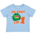 thumbnail image 3 of Inktastic Oh Snap I'm 1 Cute Green Alligator Boys or Girls Baby T-Shirt, 3 of 5