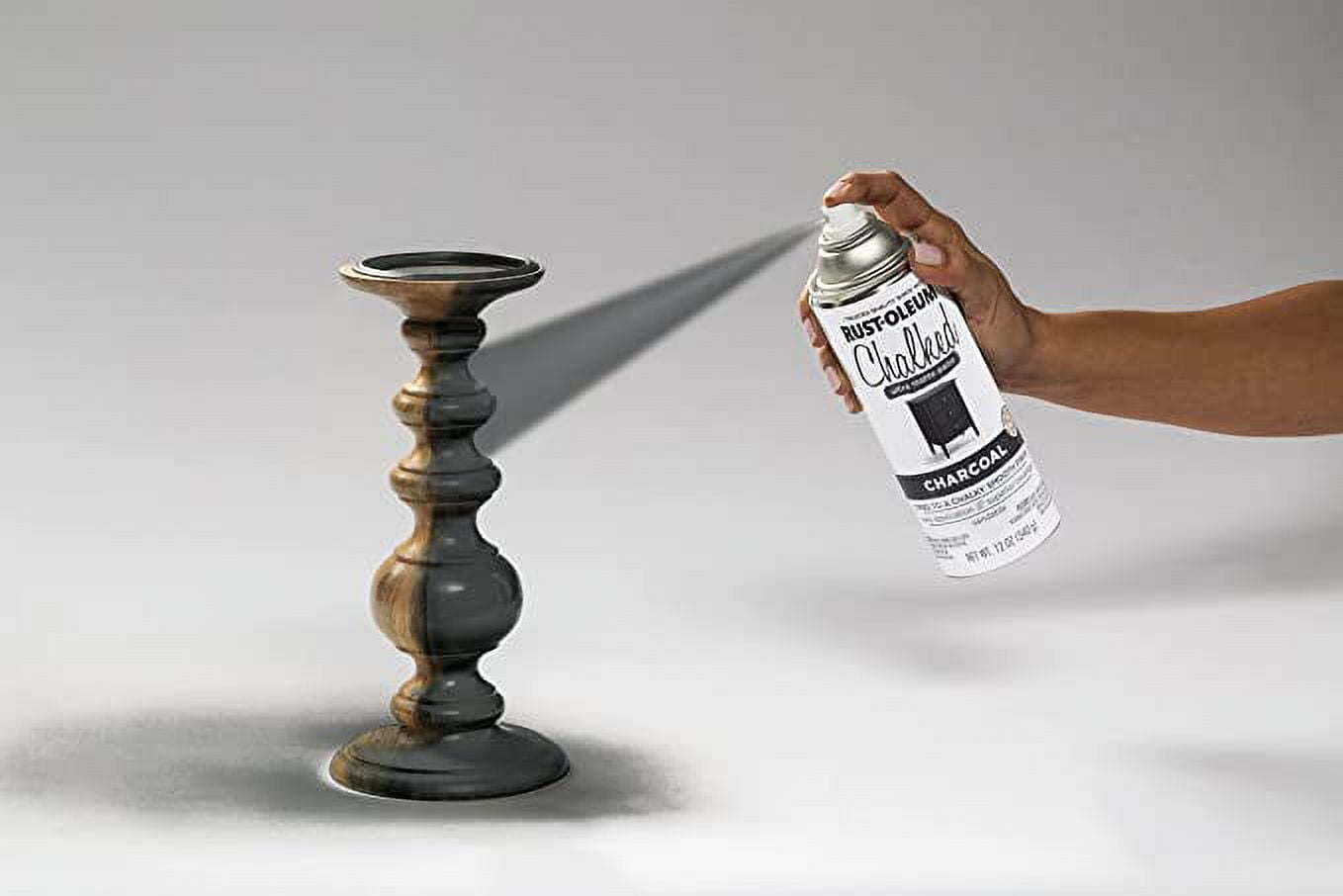 2Pc Rust-Oleum 302590 Chalked Ultra Matte Finish Spray Paint, Charcoal, 12 Oz