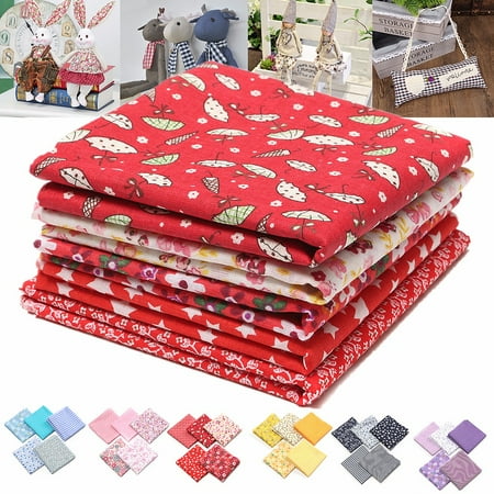 Handmade Quilt Patterns - 5Pcs 19.69x19.69'' Squares DIY Multicolor HANDMADE FABRIC Assorted Mixed Pattern Cotton Fabric Sewing Quilting Hand Stitching Patchwork DIY Craft Can Make Christmas Decor