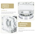 thumbnail image 3 of HERFIER Clear Glass Handle Round Cabinet Knobs for Kitchen Wardrobe, 3 of 9