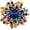 multicolored, variant on Vintage Women's Austrian Crystal Elegant Flower Brooch Wedding Broach Pin