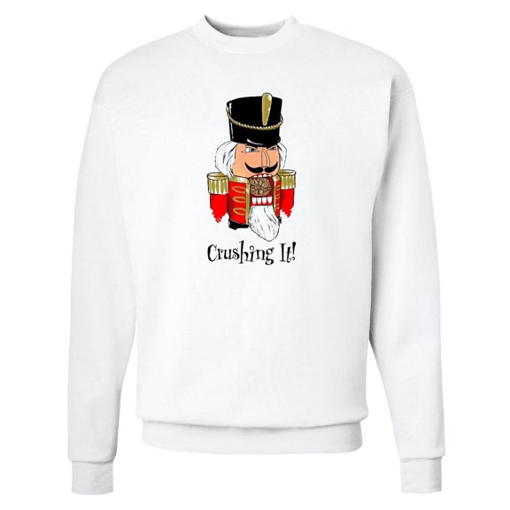Inktastic Crushing It Nutcracker Adult Sweatshirt