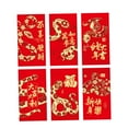 thumbnail image 3 of 6 sobres de Año Nuevo chino BLESIY paquete rojo decoración Hongbao 17 cm x 9 cm, 3 of 8