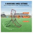 thumbnail image 3 of Baseball Softball Rebounder Net 4x5.5ft - Pitchback All Angle Fielding Practice Net - Portable Training Aid for Catching, Throwing, Pitching, 3 of 7