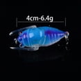 thumbnail image 5 of 2PC 4cm 6g Floating Water Fishing Lures Jigs Simulate Cicada-Shaped Bait, Artificial Sweet Swimming Fishhook, For Outdoor Fish, 5 of 8