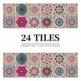 thumbnail image 4 of 24pcs Tile Sticker Self Adhesive Floral Pattern PVC Waterproof Stickers For Kitchen, Bathroom, 4 of 8