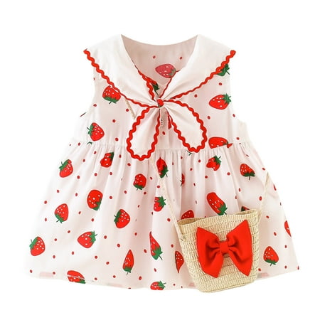 

Sngxgn Girls Summer Dress Halter Neck Sundress A-Line Swing Party DressesSundresses Casual Beach Red 12-110