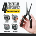thumbnail image 4 of Beyond Fishing 8.5” Long Nose Fishing Pliers  – Needle Nose Fishing Pliers with Corrosion-Resistant Stainless Steel, Braid Cutter & Locking Mechanism – Perfect for Saltwater & Freshwater Fishing, 4 of 7