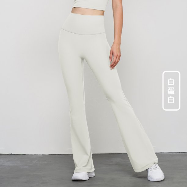 Pantalones de Yoga de Yoga de tipo Alo para mujer con cordón de cintura alta, pantalones de ejercicio de entrenamiento para adelgazar, sueltos, sueltos, casuales y rectos, hasta la cintura