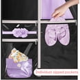 thumbnail image 4 of MISSLO Costume Dance Garment Bag with 3 Clear Zipper Pockets, Set of 2 (Black), 4 of 7