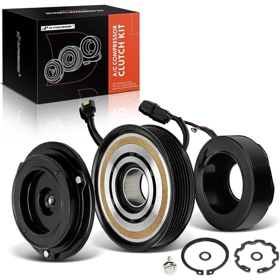 A-Premium Air Conditioner AC Compressor Clutch Kit Compatible with Kia Sportage 2011-2016 & Hyundai Tucson 2010-2013, Tucson 2014-2015 2.4L