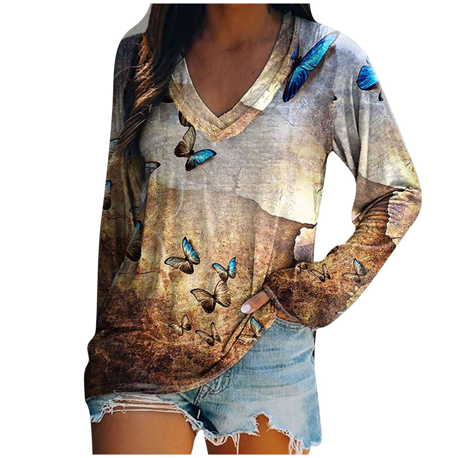The Fifa World Cup Qatar 2022, Womens Puff Long Sleeve, Pleated Tops Loose Blouse, Casual Tunic 