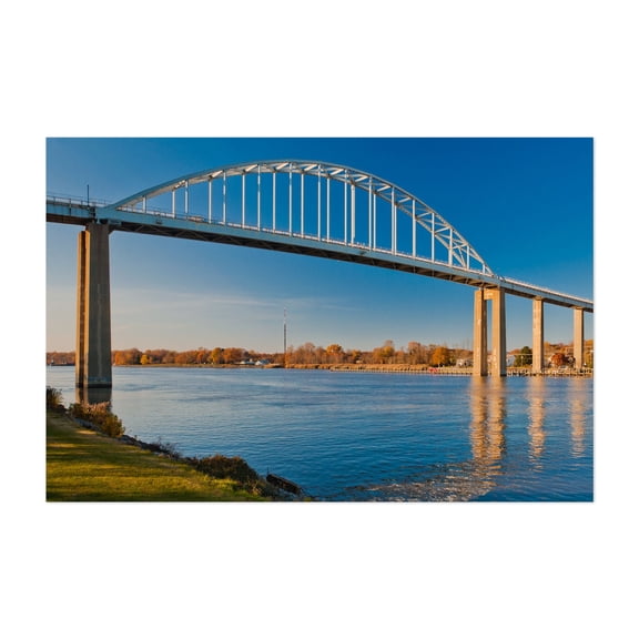 Chesapeake City Bridge - Chesapeake City Maryland Photography Unframed Wall Art Print 5 x 7 inches