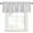 Gray, White, Silver, variant on Valances for Windows, Striped Black White Light Filtering Window Treatment Valances for Living Room/Bedroom/Bathroom Windows, Farmhouse Line Stripes Classic 42"x 12" Rod Pocket Kitchen Curtains