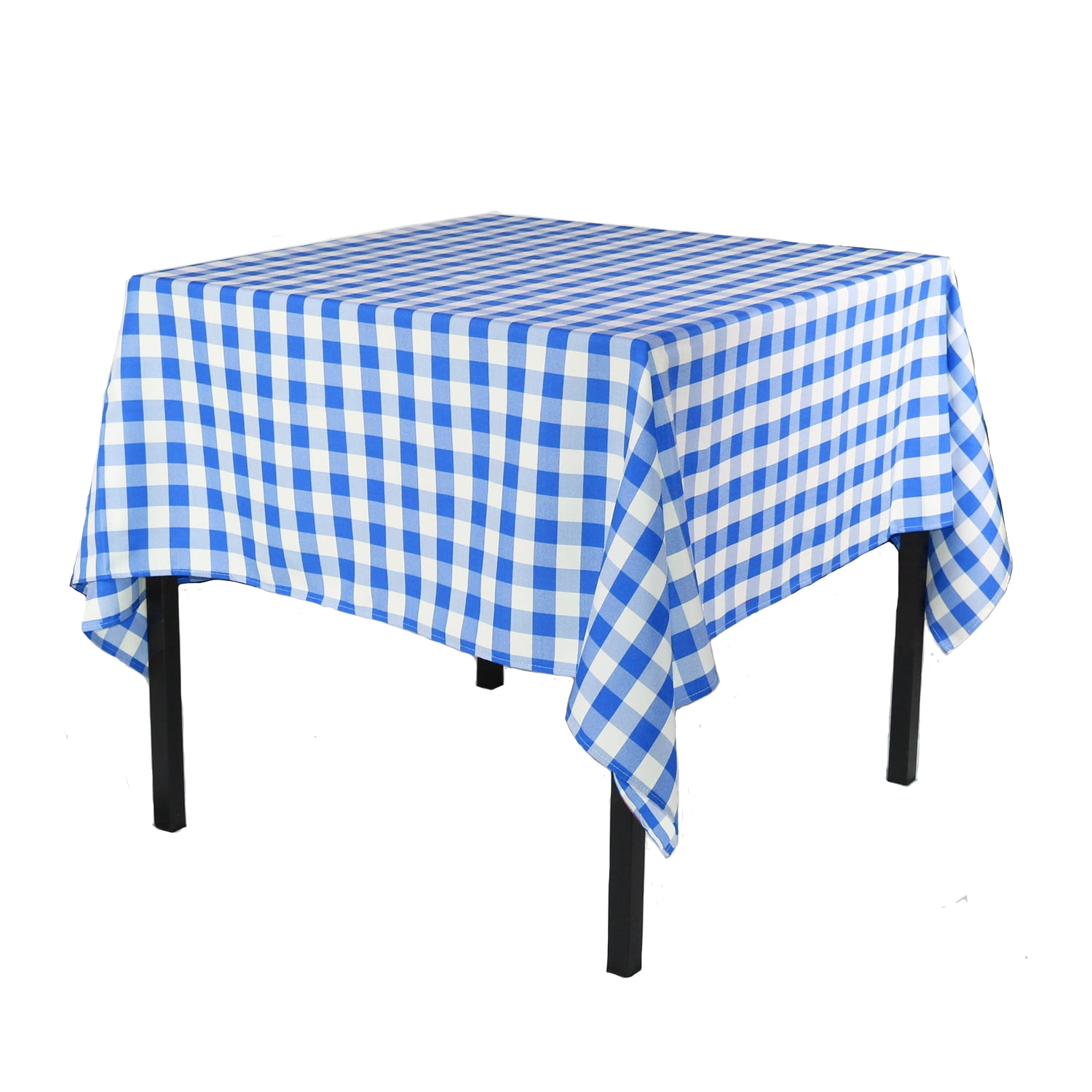Your Chair Covers 90 x 90 Inch Square Polyester Tablecloth Gingham