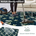 thumbnail image 5 of Blue Summer Botanical Outdoor Rug for Patio/Deck/Porch, Non-Slip Large Area Rug 5 x 7 Ft, Green Spring Floral Birds Farmhouse Indoor Outdoor Rugs Washable Area Rugs, Camping Rug Carpet Runner, 5 of 8