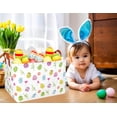 thumbnail image 3 of MYFLOCY Rectangle Empty Easter Baskets Boy Large Toy Storage Bin Girls collapsible Hamper Waterproof Canvas Box Kid Gifts Spring Decor, 3 of 7