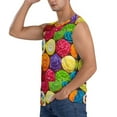 thumbnail image 3 of Daiia Brightly Colored Cupcakes Printed Men's Tank Tops,Casual Soft Sleeveless Gym Muscle Shirts Bodybuilding Tee-Small, 3 of 8