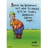 Oatmeal Studios Retired Man Golfing Funny / Humorous Retirement Card For Him / Man