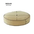 thumbnail image 6 of Happy Hounds Scout Round Reversible Pillow Dog Bed, Buttercream, Medium, 6 of 7