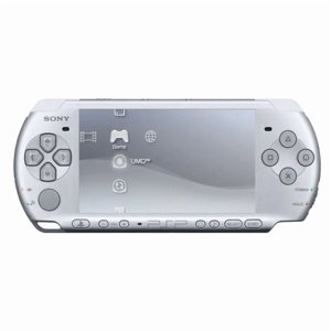 Consola de juegos PlayStation Portable PSP 3000 restaurada, 32MB, plateada