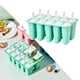 thumbnail image 4 of Moldes de silicona para hielo, moldes de silicona para hacer hielo, fáciles de liberar, llenos para niños. 10 celdas verde, 4 of 9